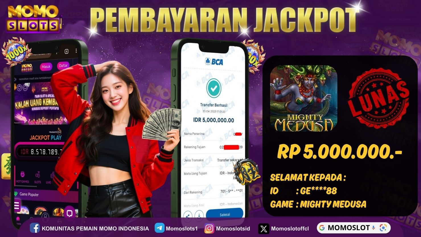 MOMOSLOTS JACKPOT SLOT MIGHTY MEDUSA